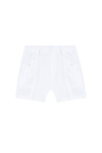 Short Baby Ceremonie en lin - Blanc