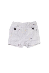 Baby Tc Club shorts in linen - White