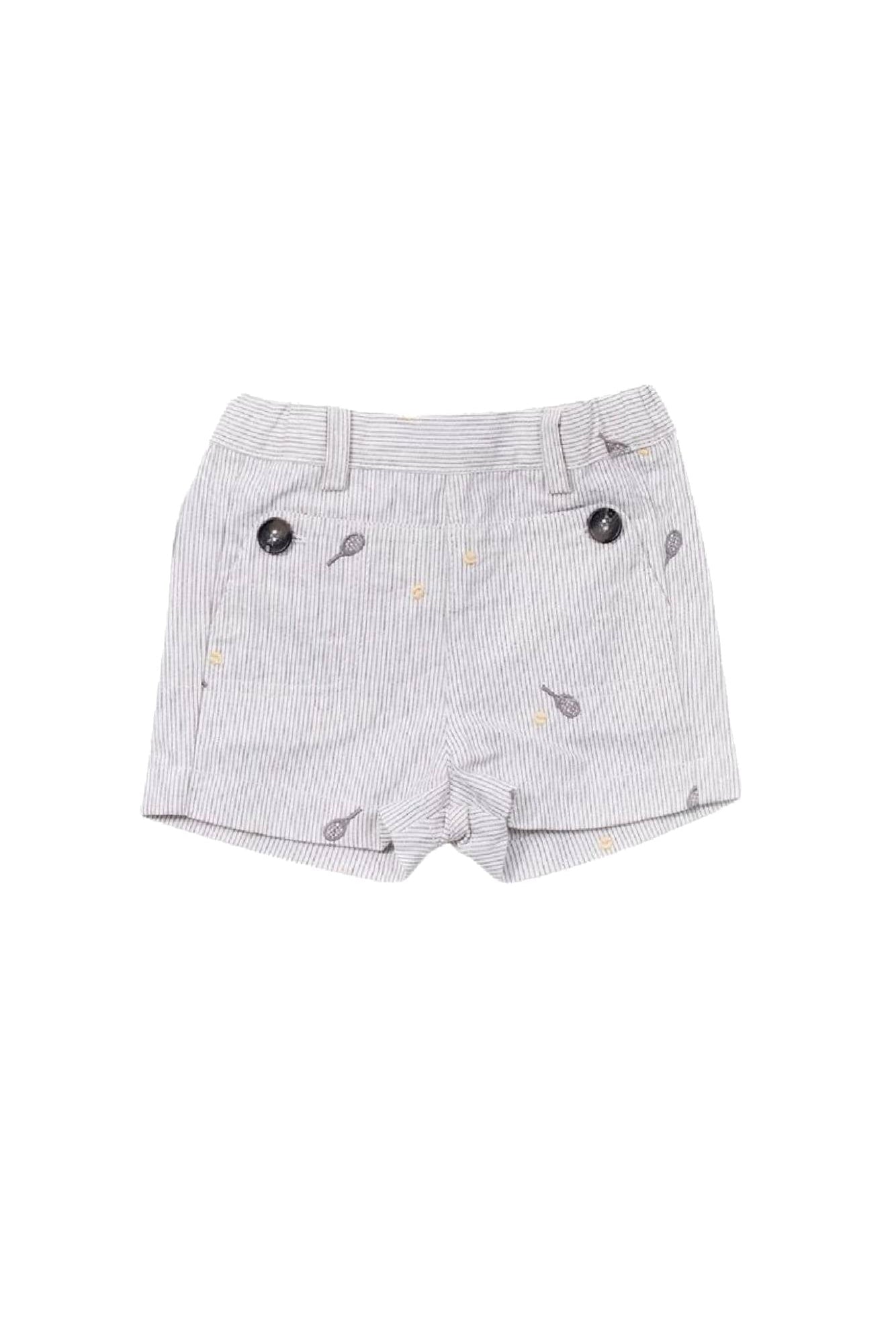 Baby Tc Club shorts in linen - White