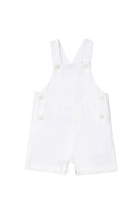 Salopette Baby Ceremonie en lin - Blanc