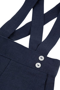 Baby Ceremonie linen trousers - Navy