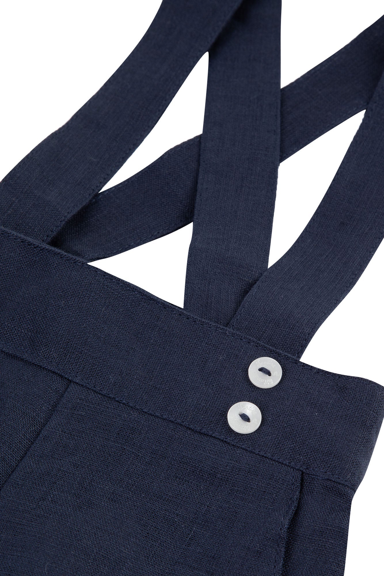 Baby Ceremonie linen trousers - Navy