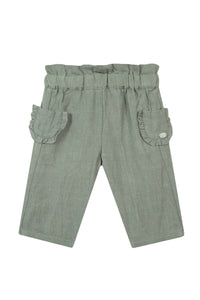 Baby Reves Poetiques linen trousers - Light khaki