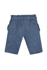 Baby Jardin d'éte linen trousers - Indigo