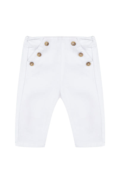Pantalon Rêves Poétiques boutonné - Blanc