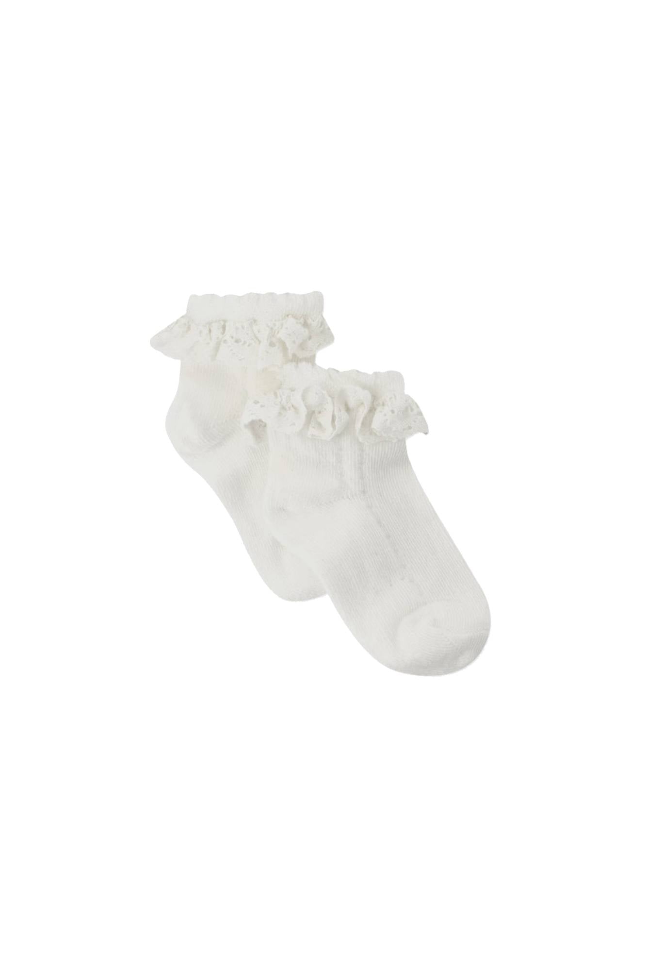 Chaussettes Baby Fleur D'Hibiscus - Blanc