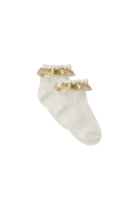 Chaussettes Baby Promenade Romantique - Nacre