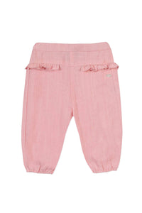 Pantalon Baby Promenade Romantique en lin - Litchi