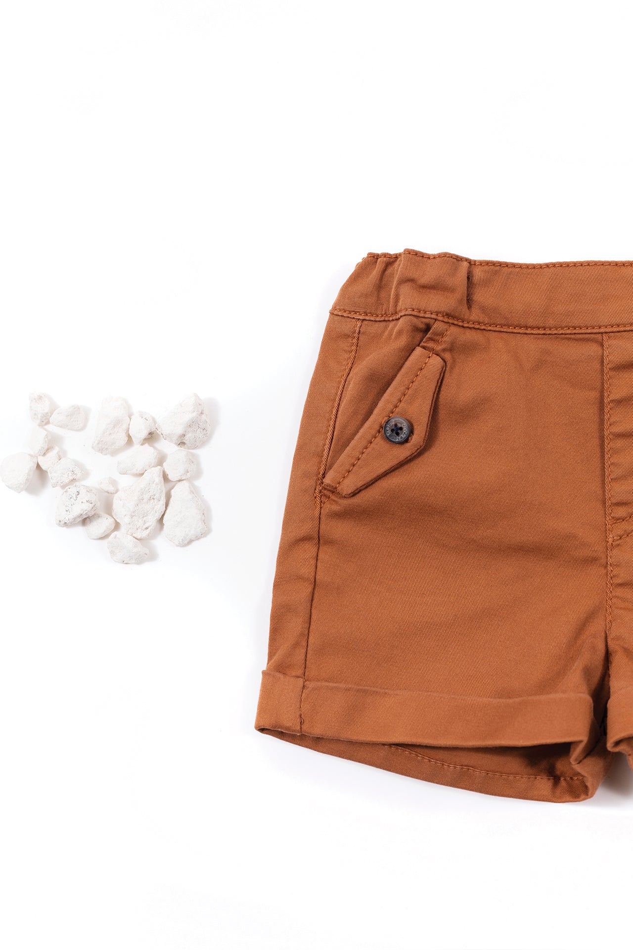 Baby Explorateur shorts - Terracotta