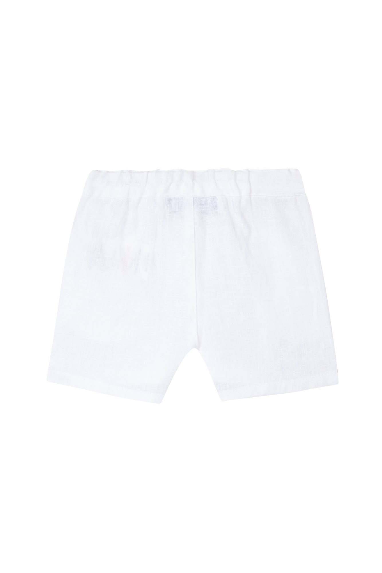 Short Baby Ceremonie en lin - Blanc