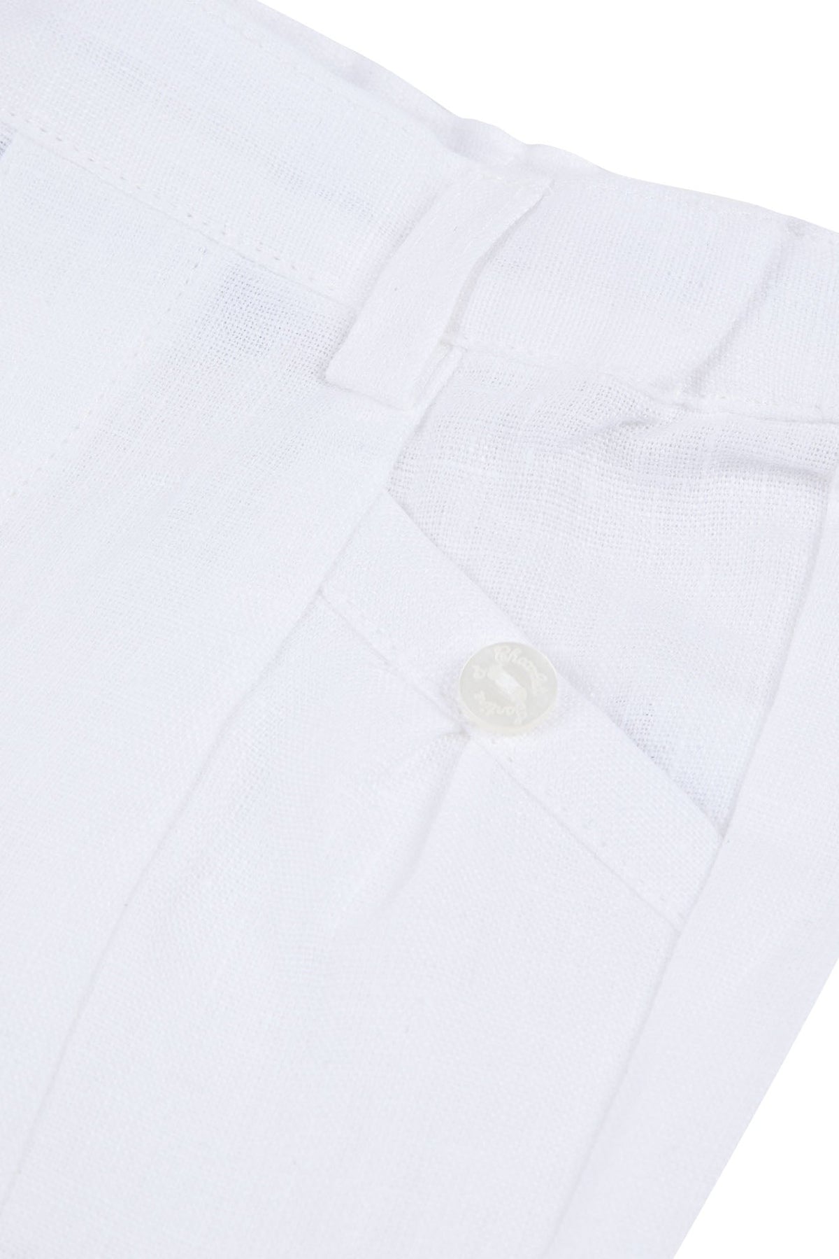 Short Baby Ceremonie en lin - Blanc