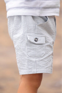 Baby Summer Camp Shorts - Grey Green