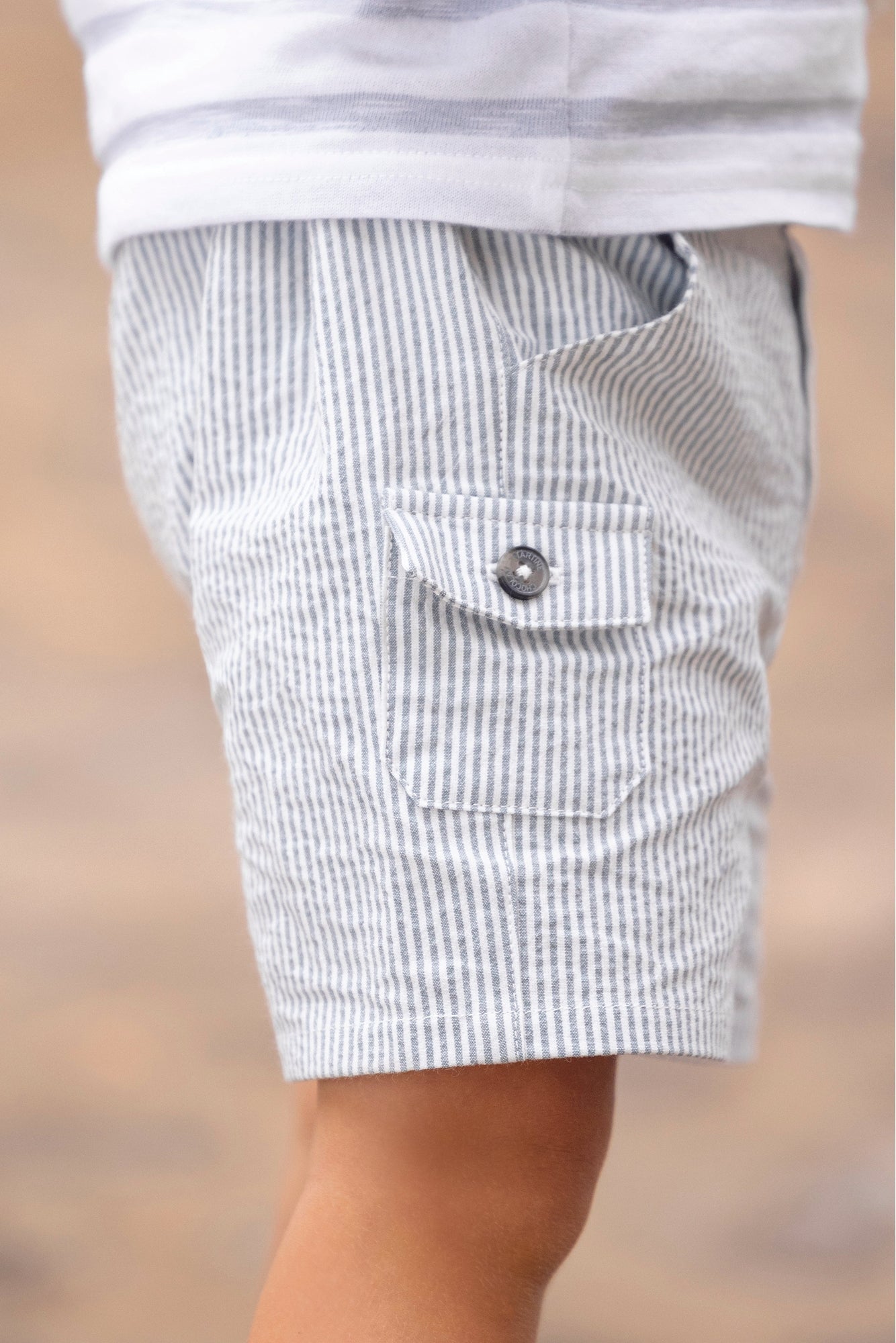 Baby Summer Camp Shorts - Grey Green