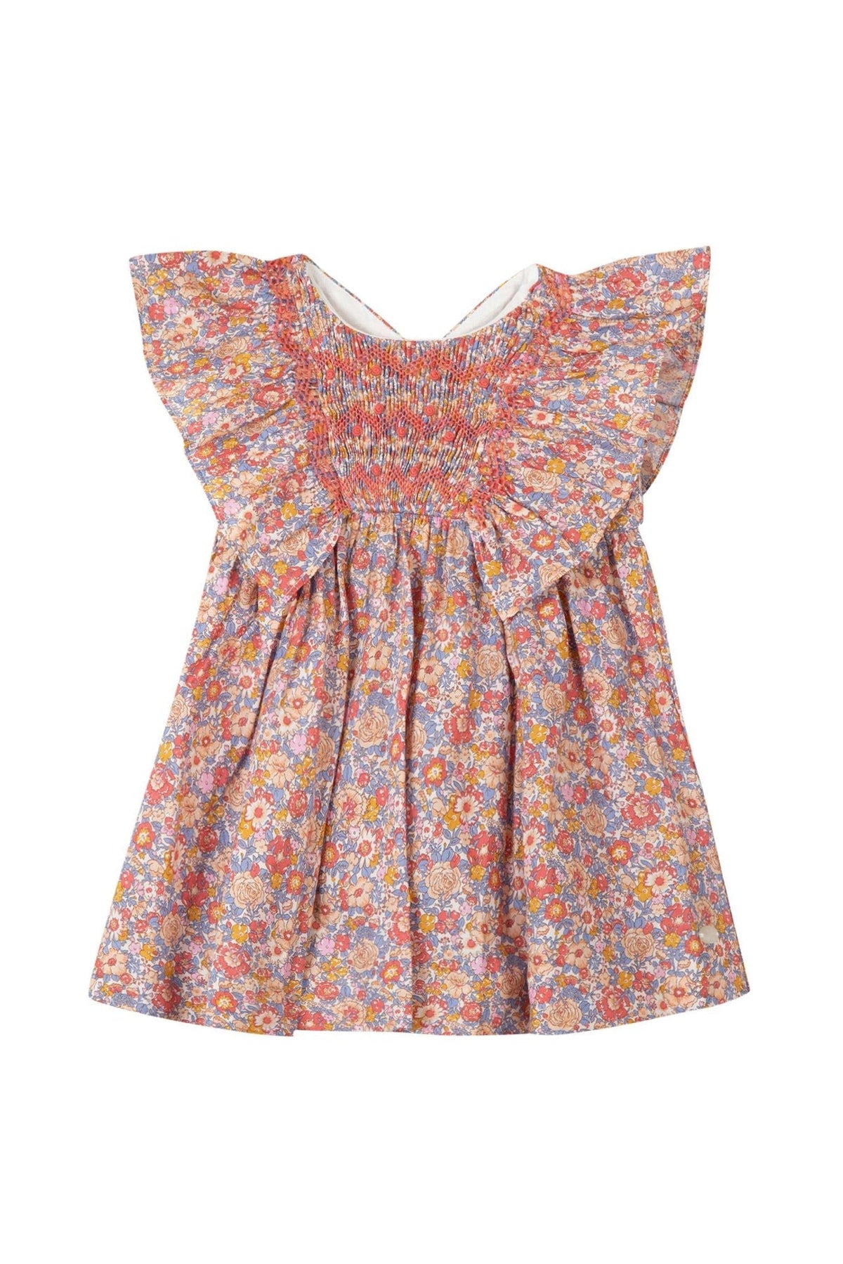 Rose Moyen / Robe Baby Jardin D'Éte - Rose Moyen