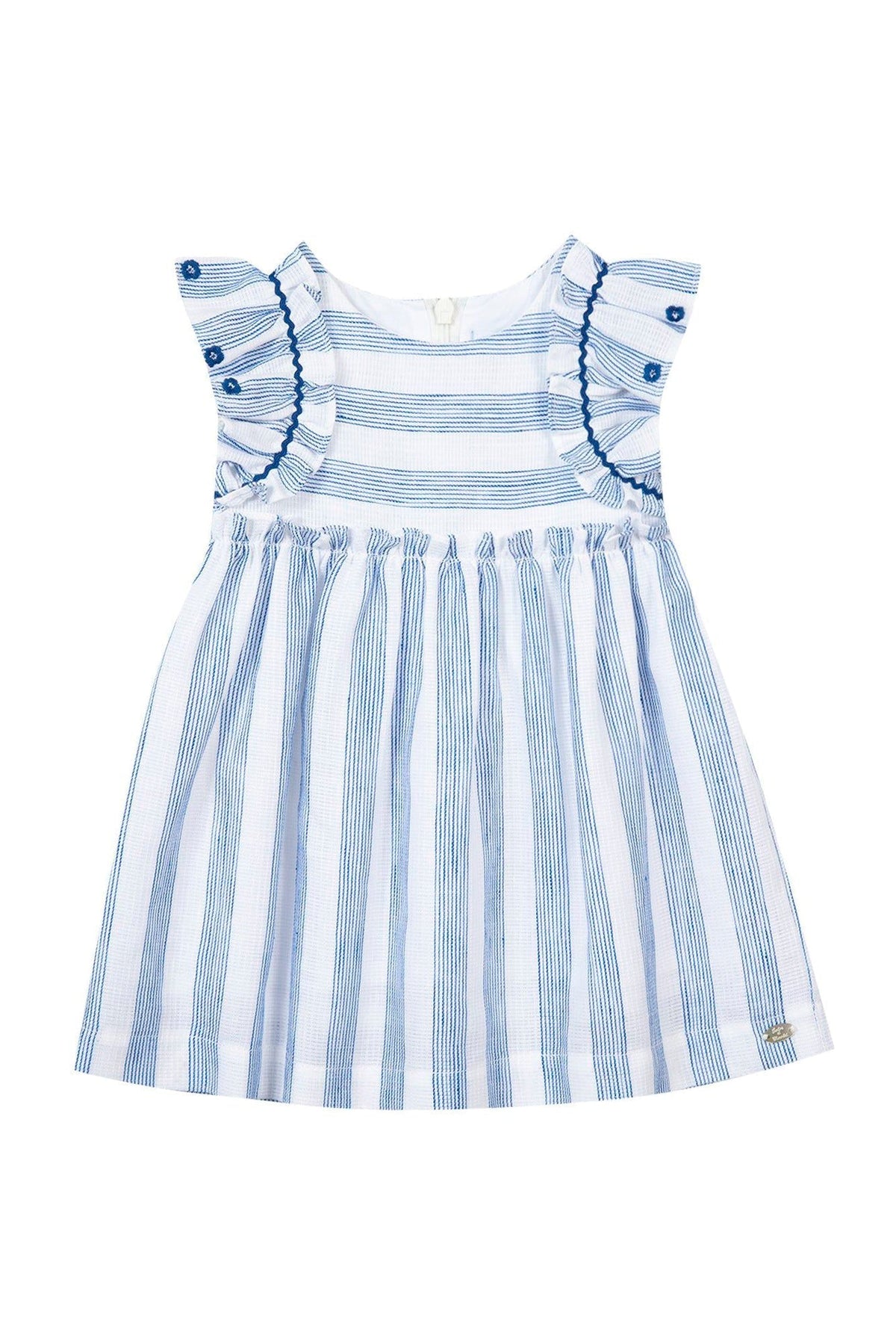 Robe Baby Parfum Bucolique en lin mélangé - Bleuet