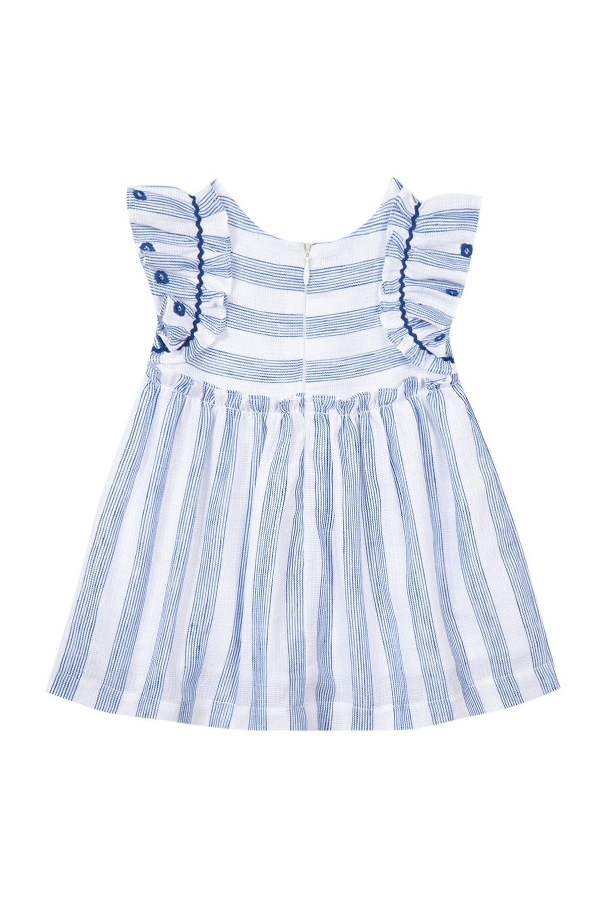 Robe Baby Parfum Bucolique en lin mélangé - Bleuet