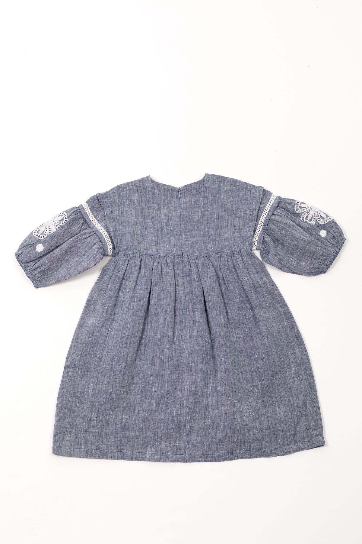 Robe Un Air De Campagne en lin - Bleu Orage