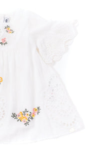 Robe Baby Reves Poetiques - Blanc