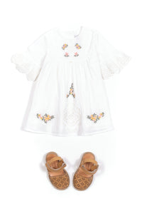 Baby Reves Poetiques Dress - White
