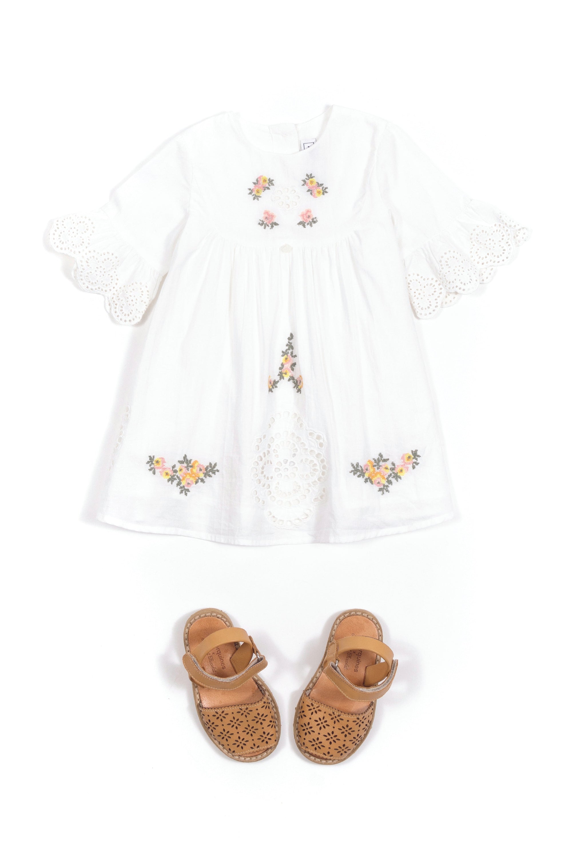 Baby Reves Poetiques Dress - White
