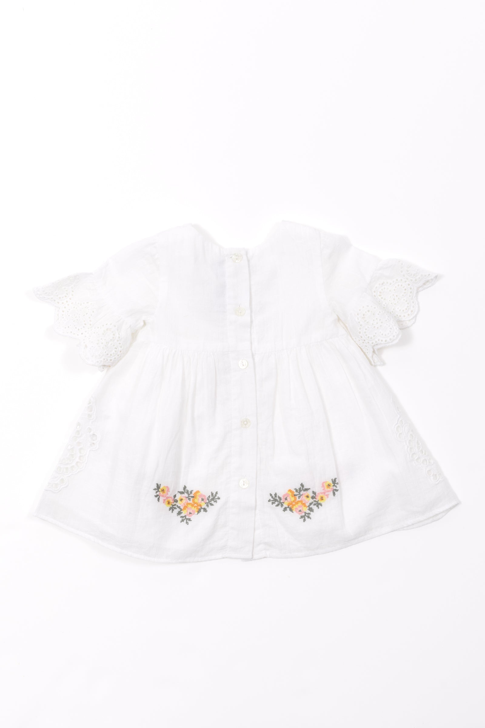 Baby Reves Poetiques Dress - White