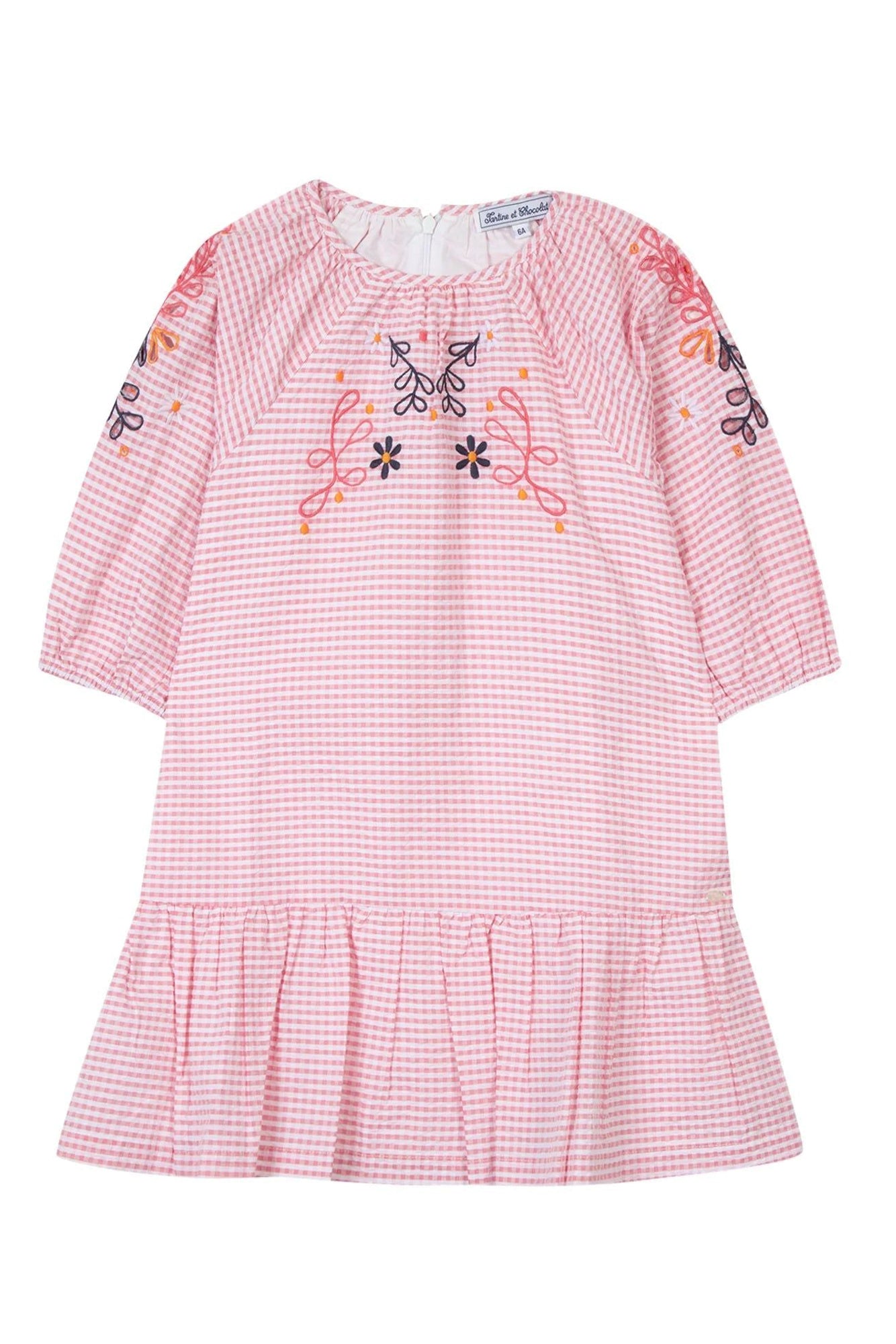 Jardin d'éte Baby Dress - Medium Pink