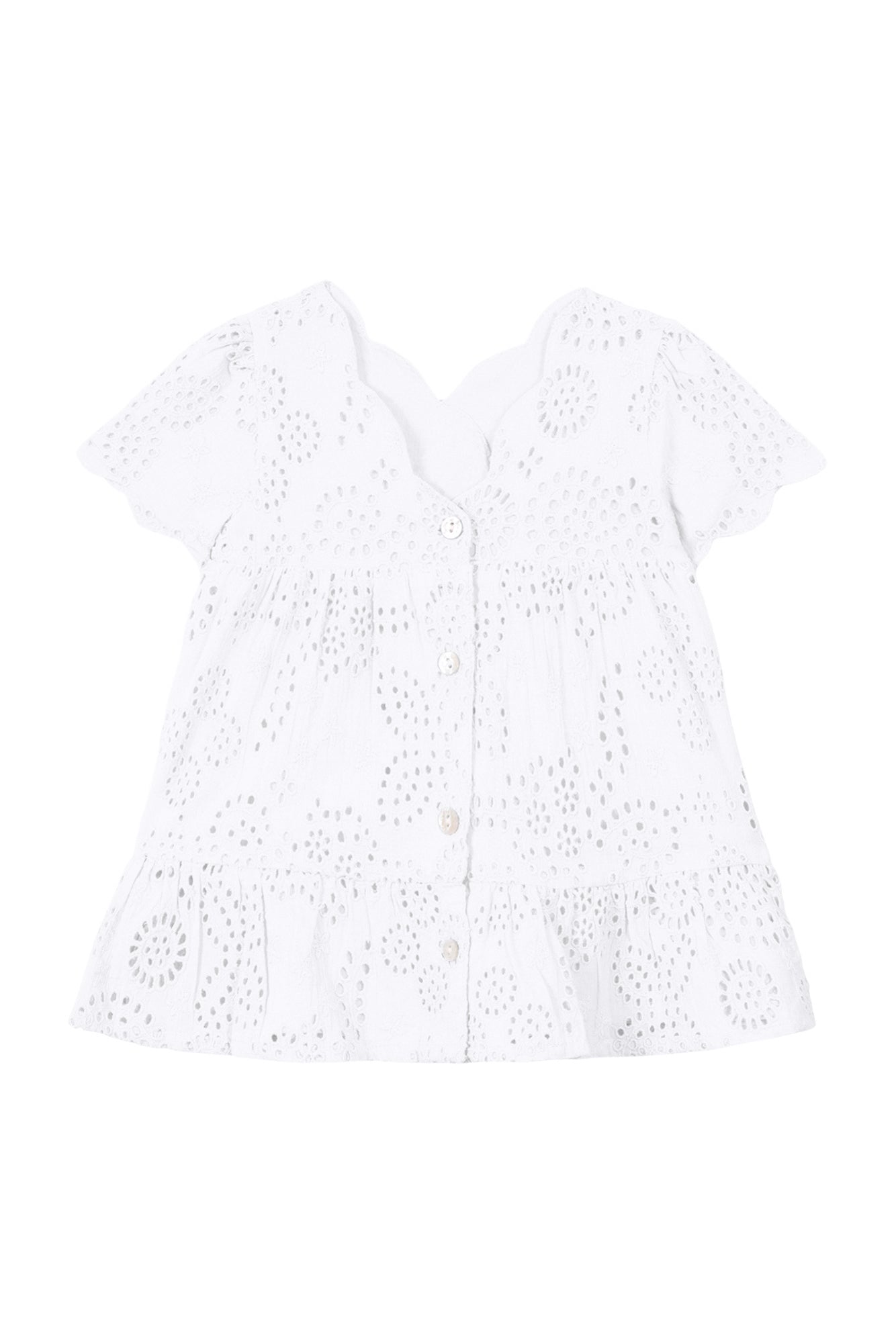 Jardin d'éte Baby Dress - White