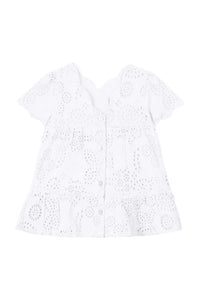 Blanc / Robe Baby Jardin D'Éte - Blanc