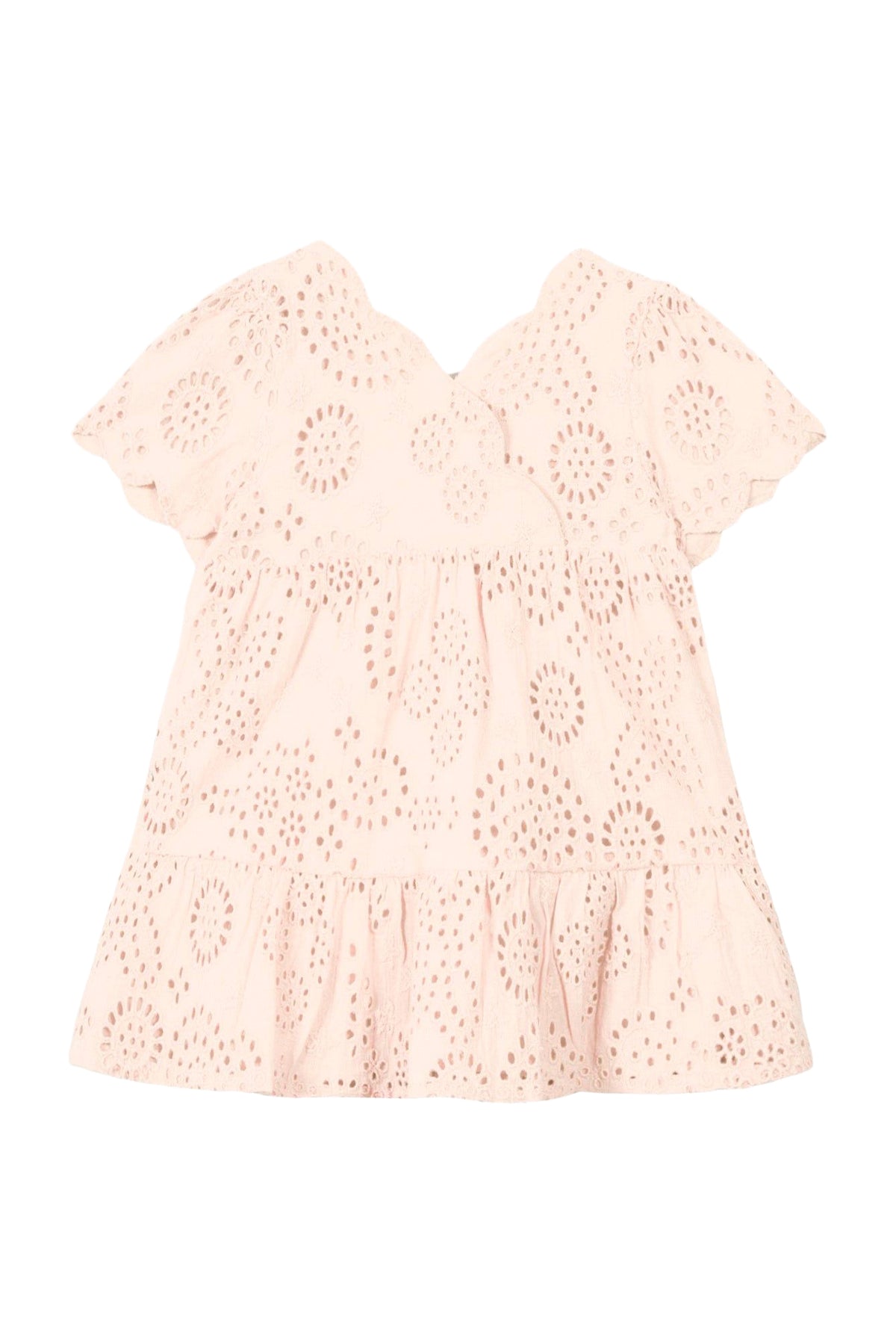 Robe reves poetiques en coton - Rose pâle