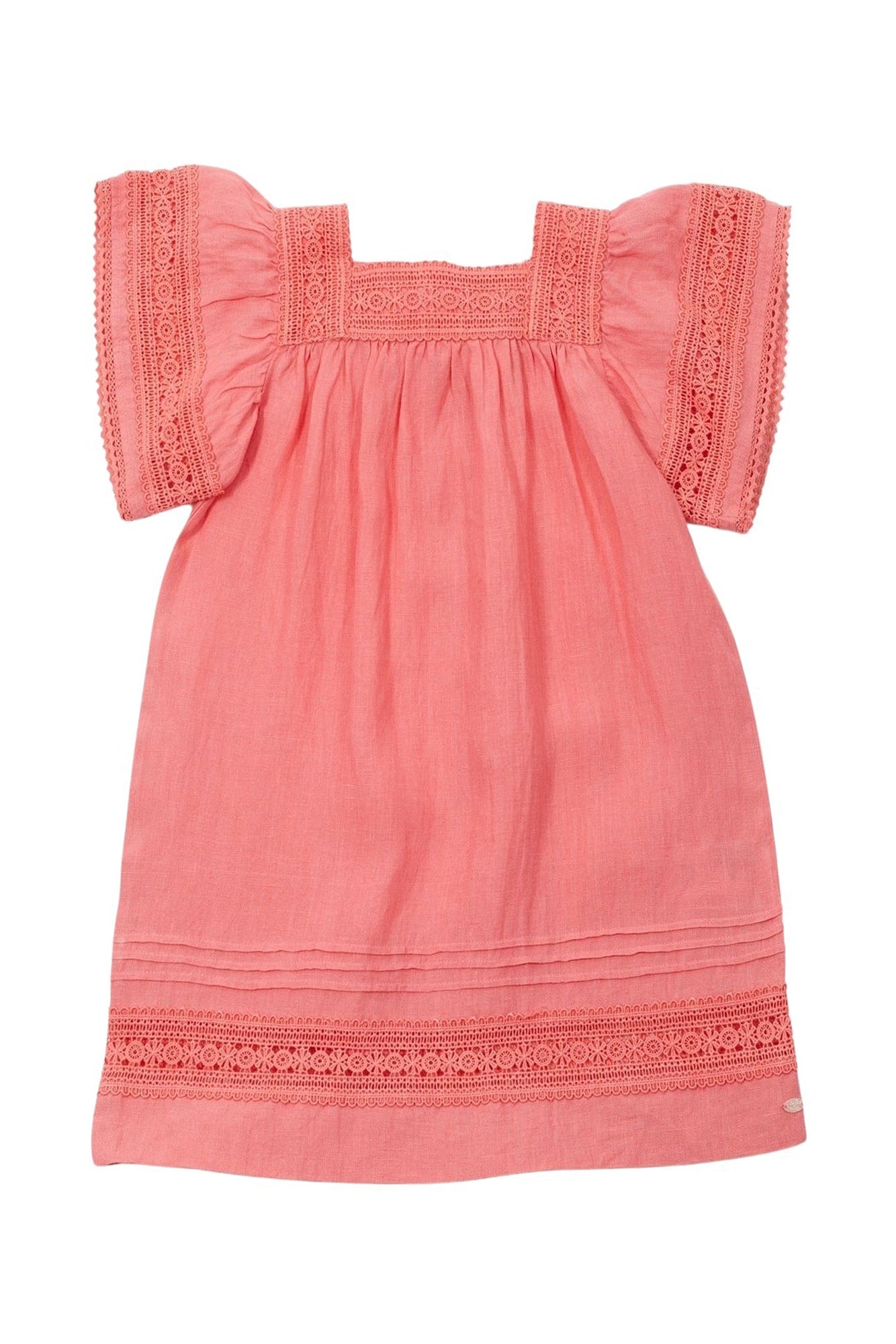 Jardin d'éte linen dress - Medium pink