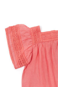Jardin d'éte linen dress - Medium pink