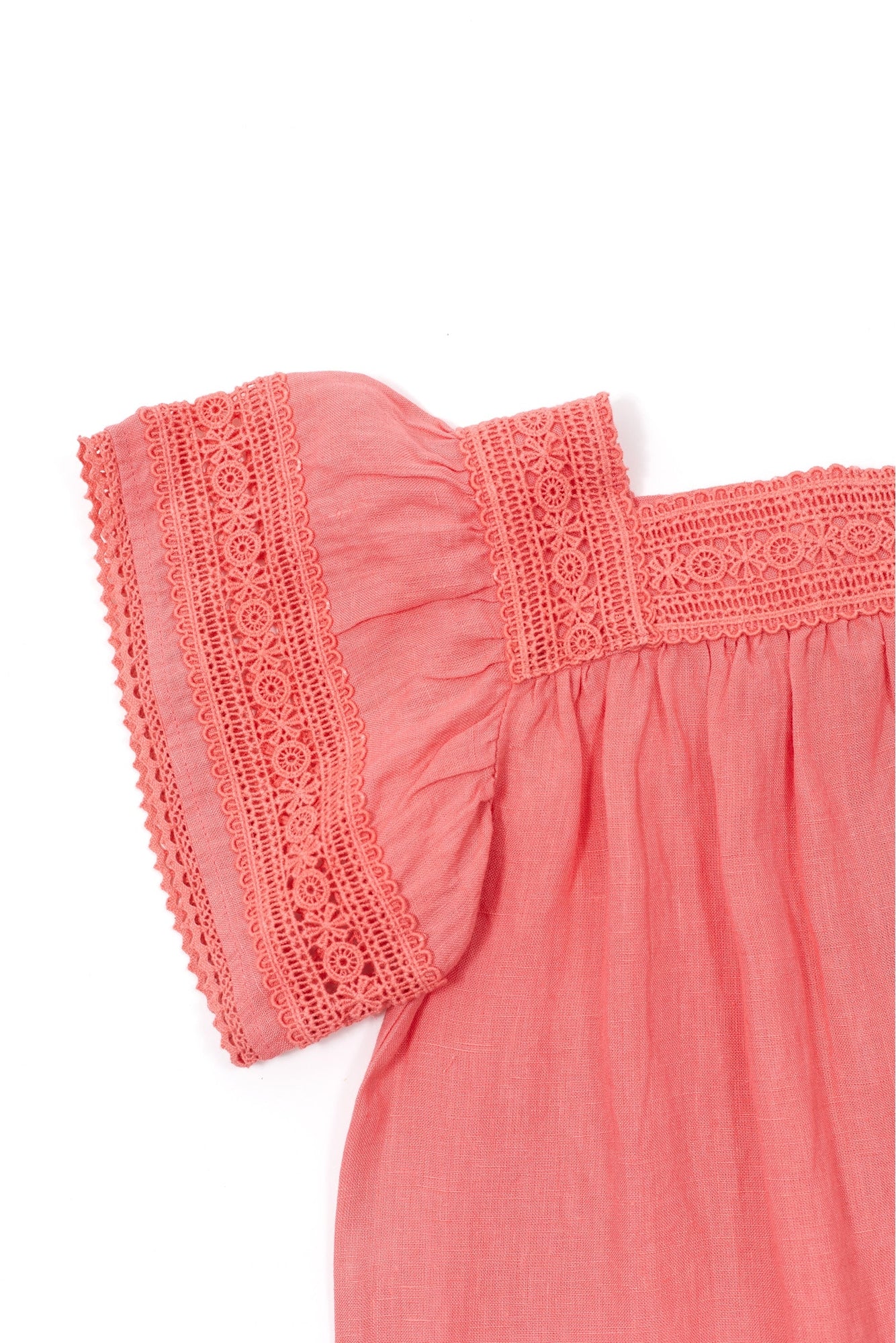 Jardin d'éte linen dress - Medium pink