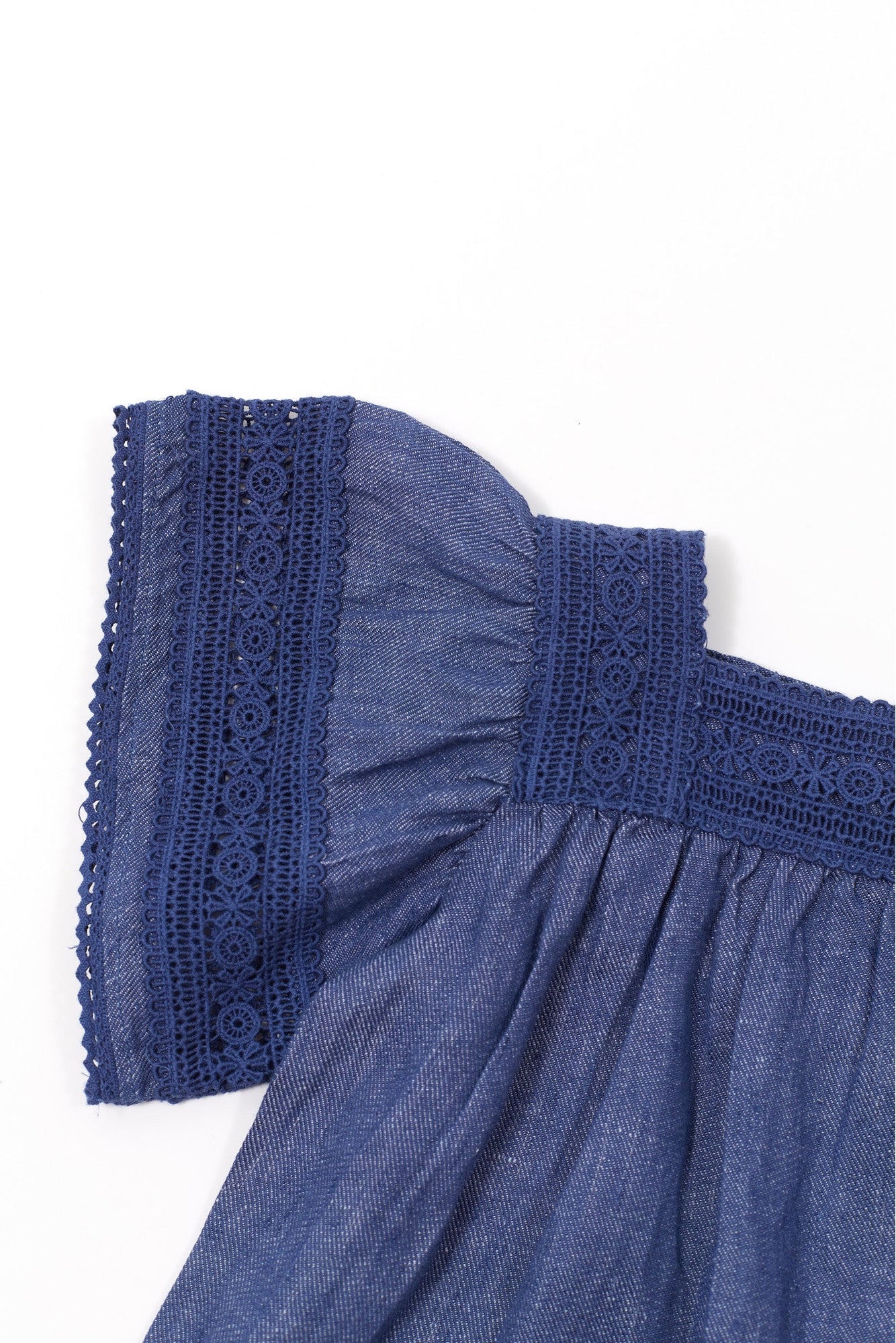 Jardin d'éte dress in linen - Indigo