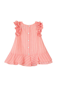Rose Moyen / Robe Baby Jardin D'Éte - Rose Moyen