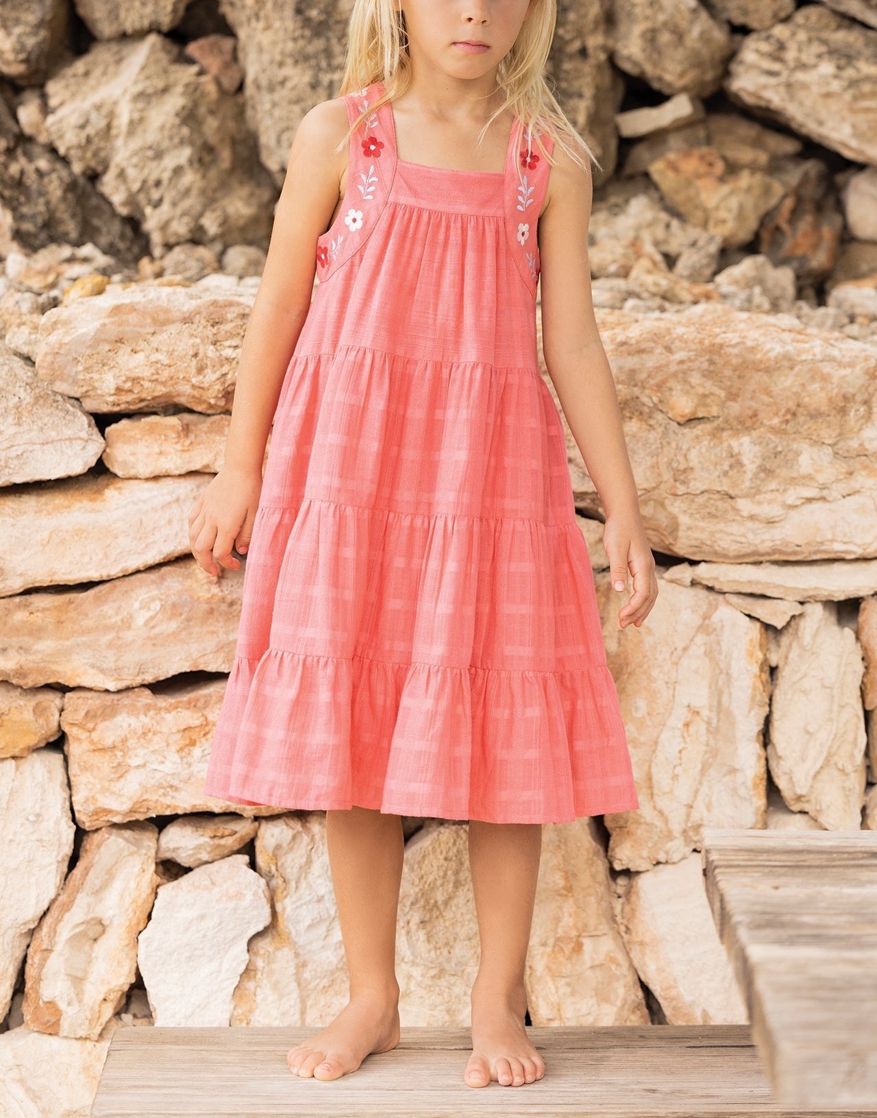 Robe Jardin d'éte - Rose Moyen