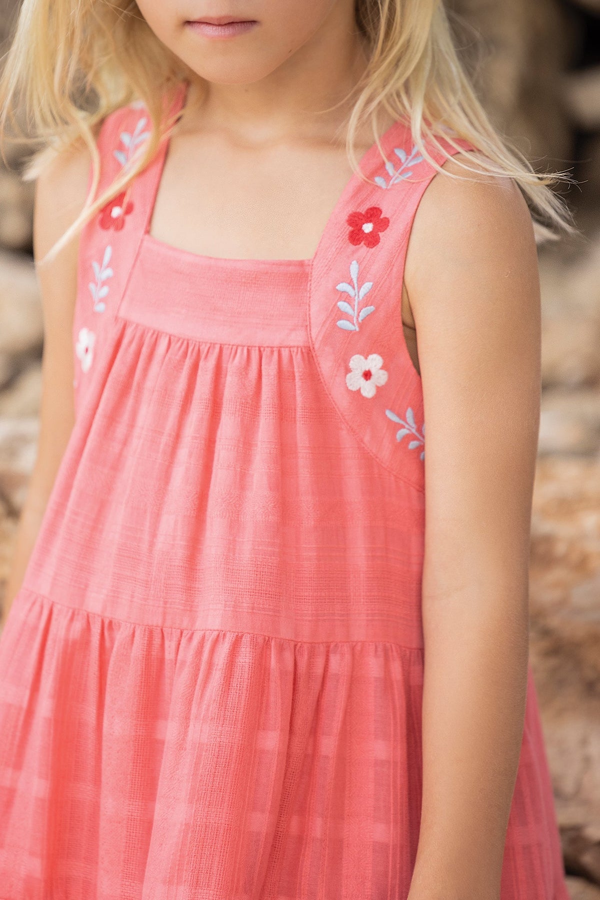 Rose Moyen / Robe Jardin D'Éte - Rose Moyen