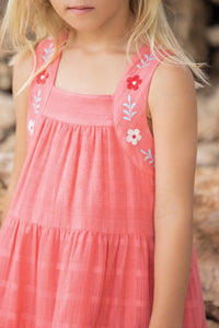 Robe Jardin d'éte - Rose Moyen