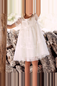 Robe ceremonie en coton - Écru