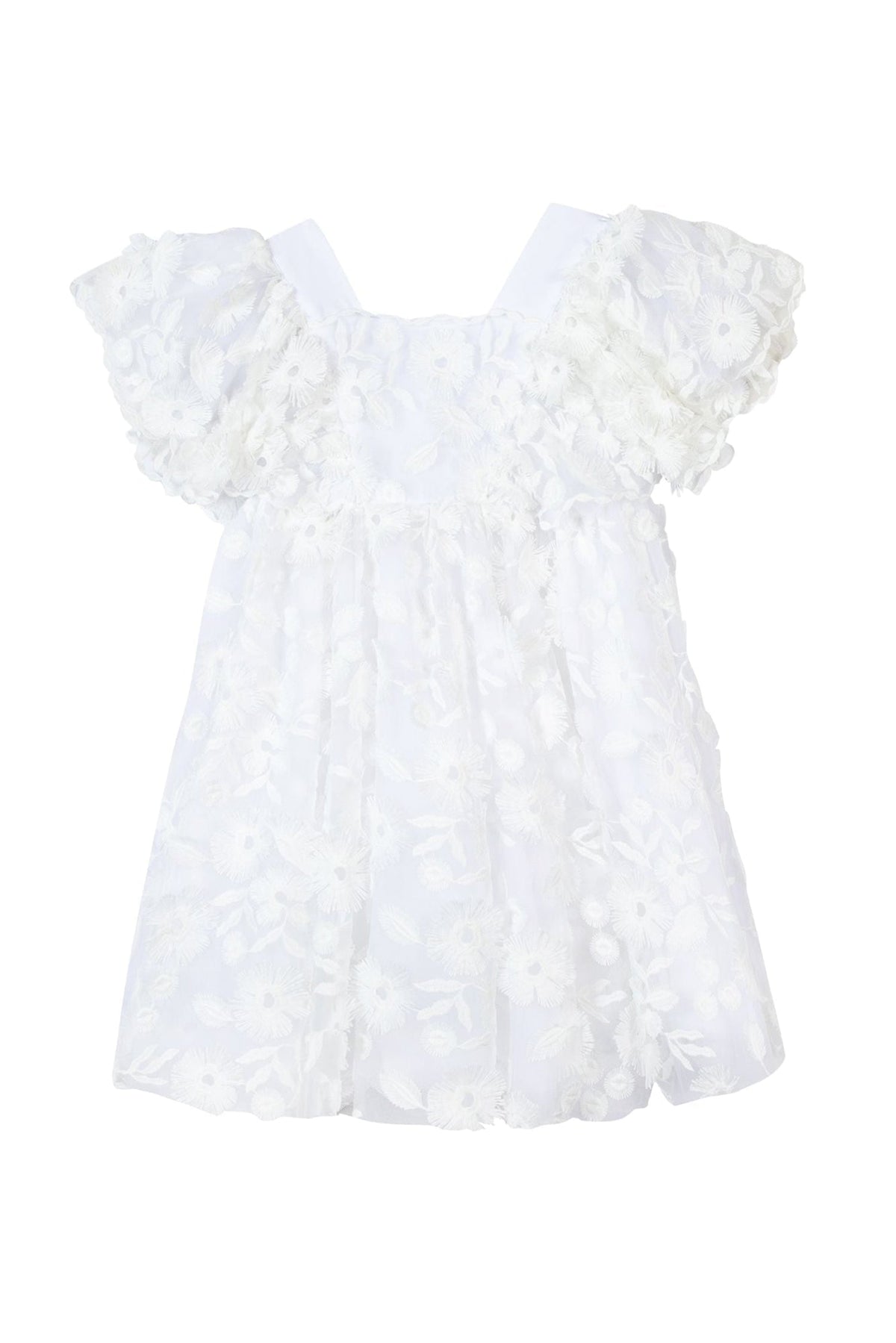 Robe Ceremonie en lin - Blanc