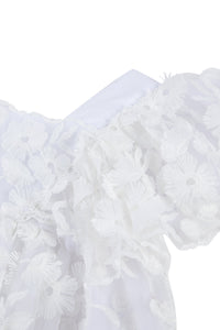Robe Ceremonie en lin - Blanc
