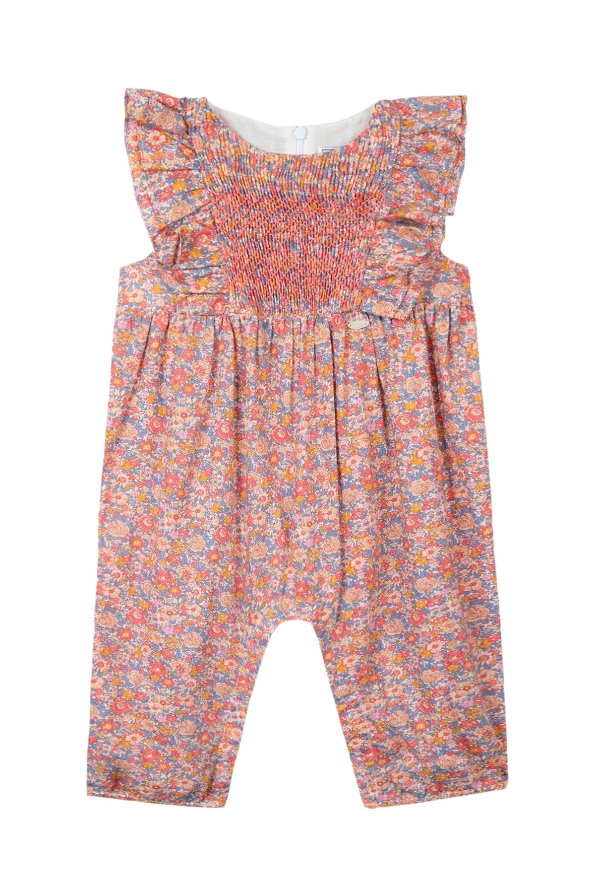Combinaison longue Baby Jardin d'éte - Rose Moyen