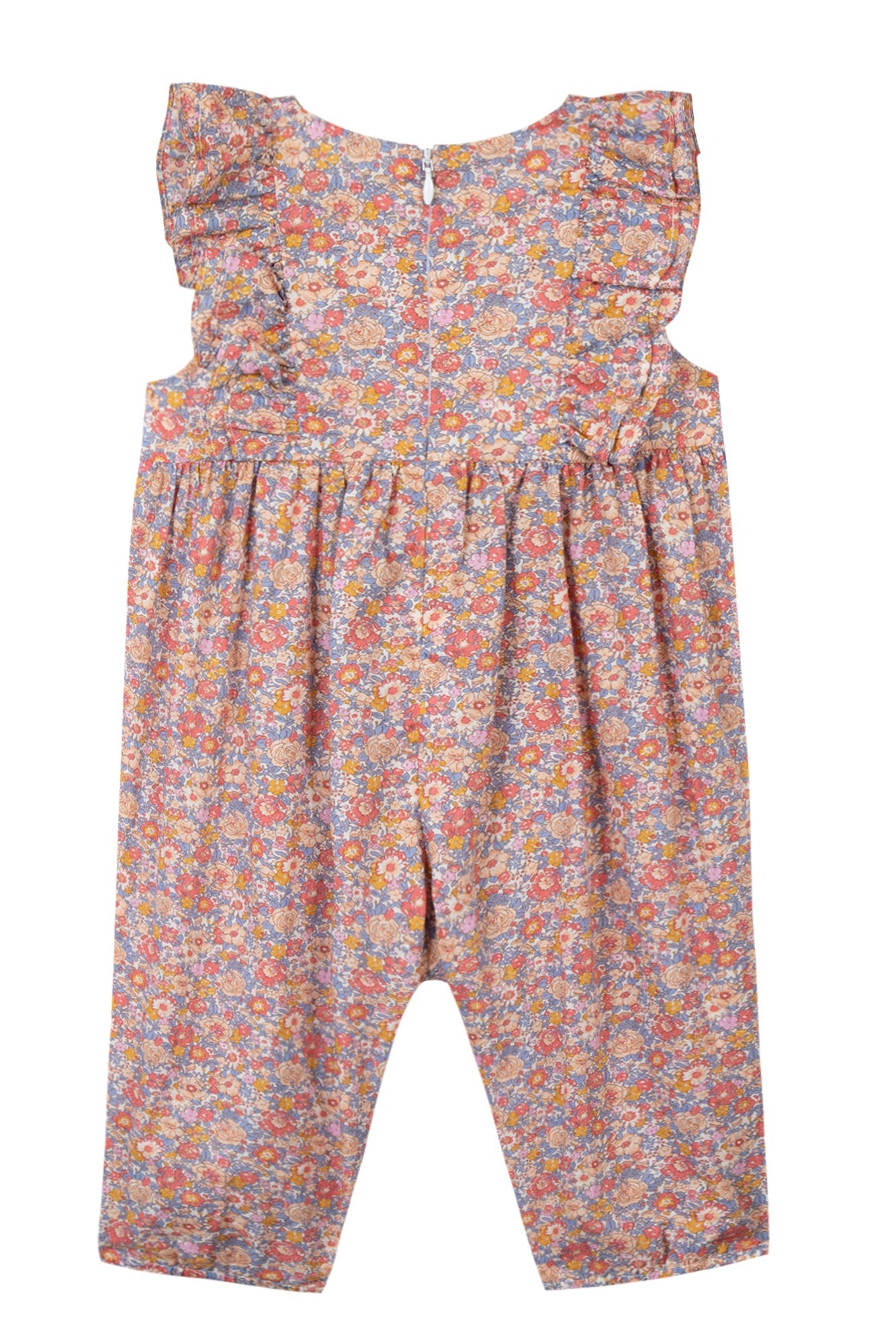 Baby Jardin d'éte long jumpsuit - Medium pink