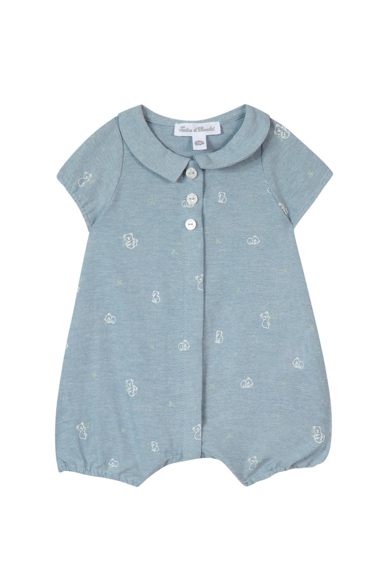 Mon Premier Trousseau short jumpsuit - Cloud Blue