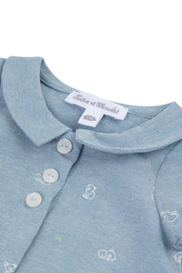 Mon Premier Trousseau short jumpsuit - Cloud Blue