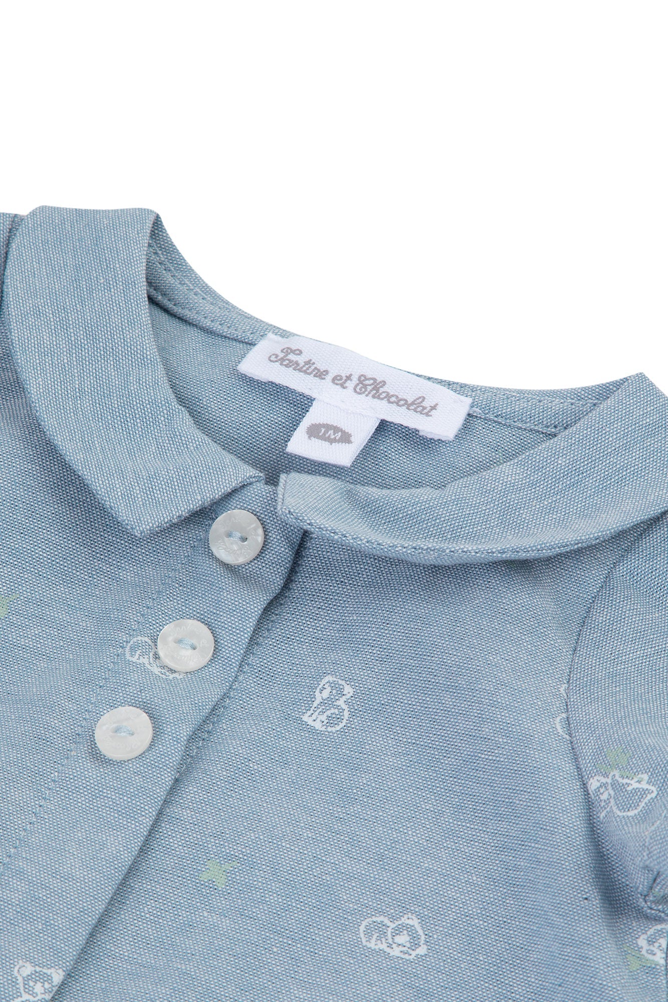 Mon Premier Trousseau short jumpsuit - Cloud Blue