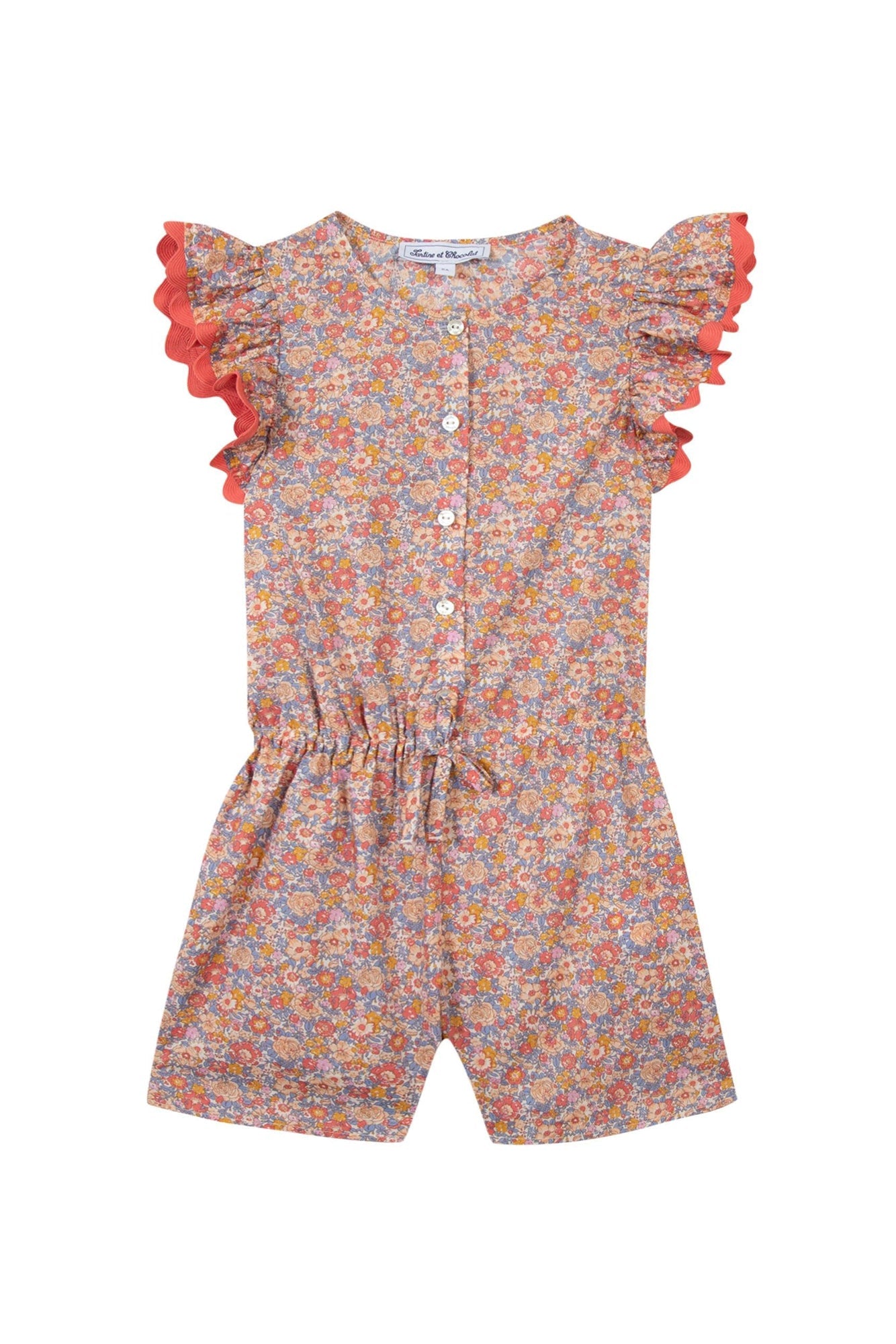 Jardin d'éte short jumpsuit - Medium pink