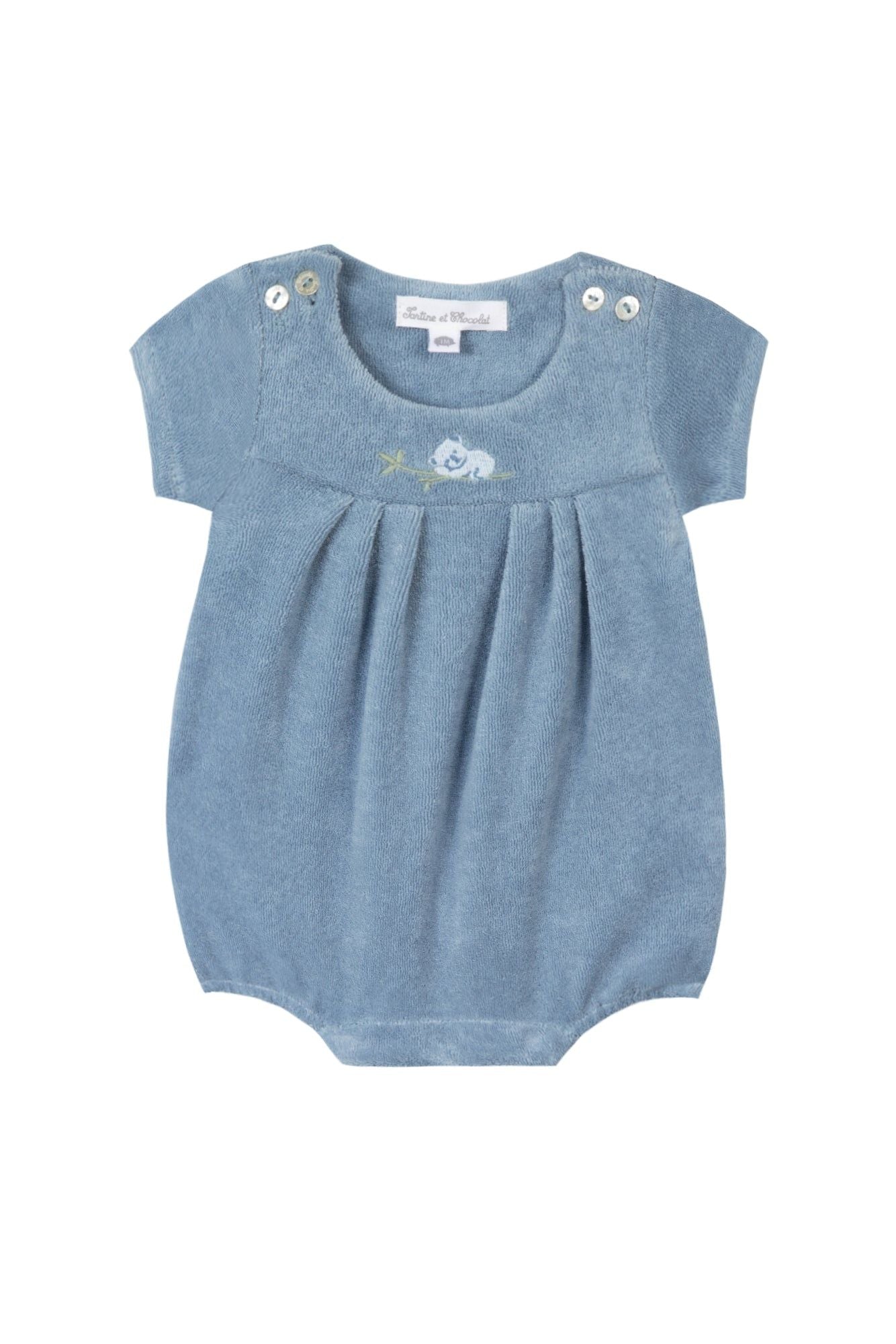 Mon Premier Trousseau short jumpsuit - Cobalt