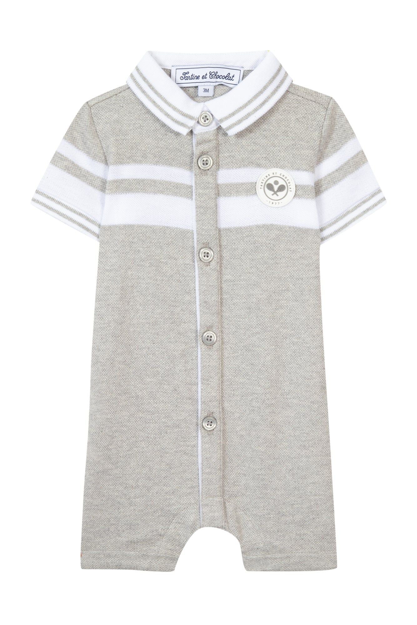 Combinaison courte Baby Tc Club - Gris Clair Chiné