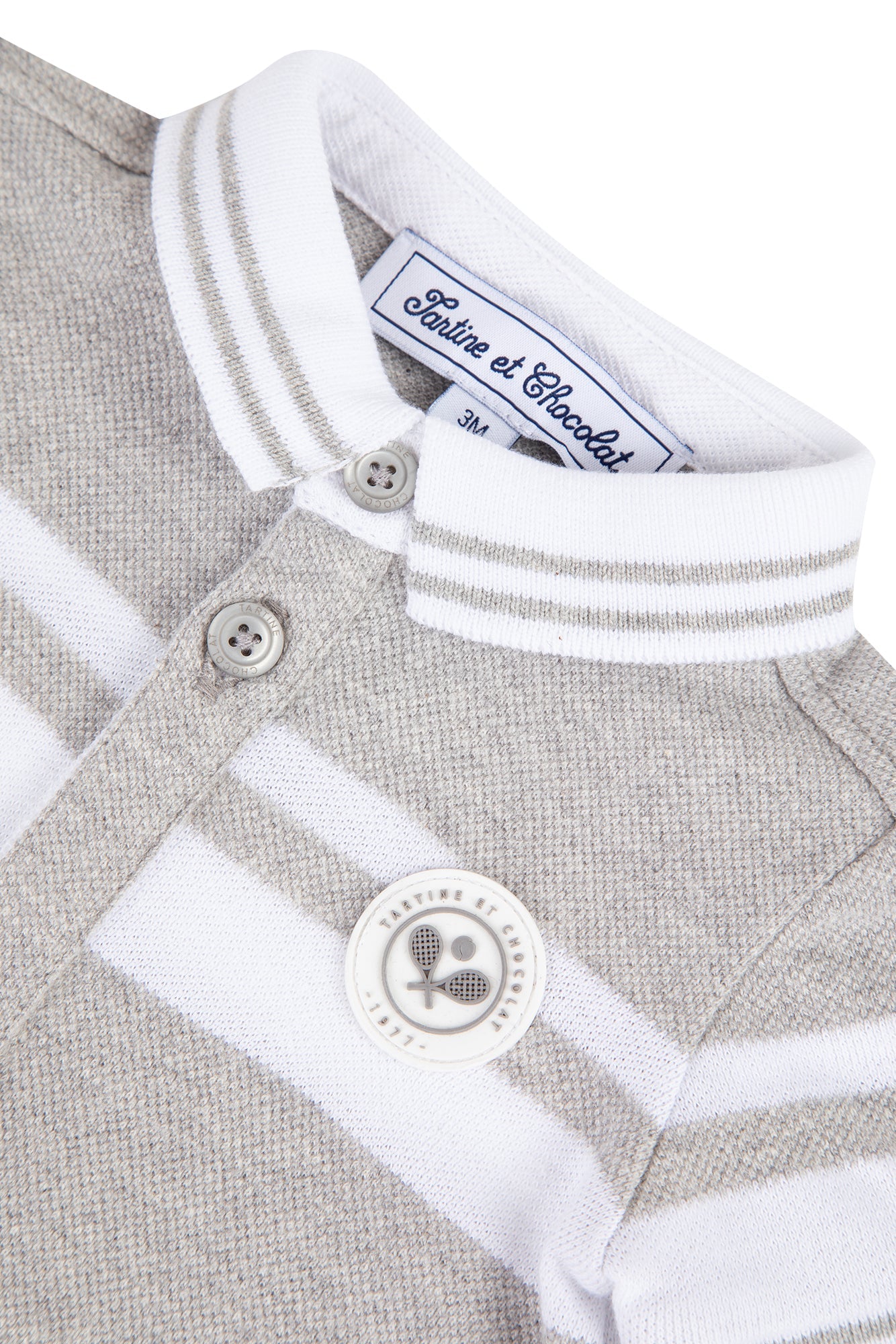 Combinaison courte Baby Tc Club - Gris Clair Chiné