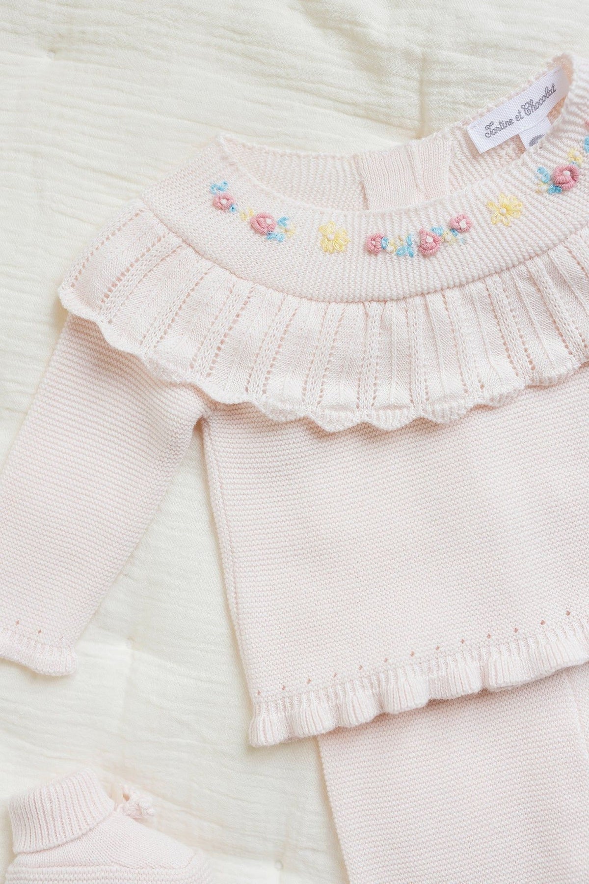 Ensemble en coton - Rose pâle